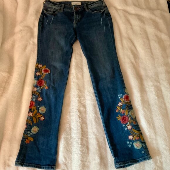Sundance Women's Embroidered Jeans size 28 - Picture 1 of 11